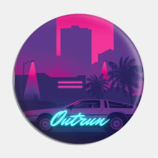 Outrun Night city Pin