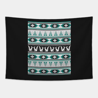 Ethnic pattern with foxes Tapestry