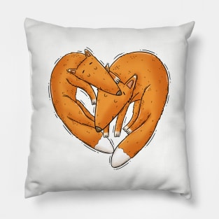 Sleepy Foxes Pillow