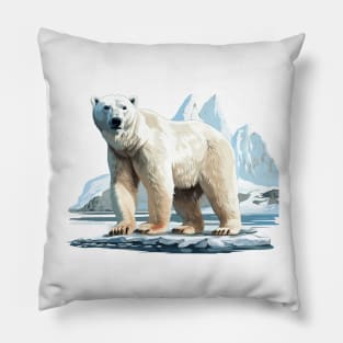 Arctic Polar Bear Pillow