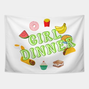 GIRL DINNER Tapestry