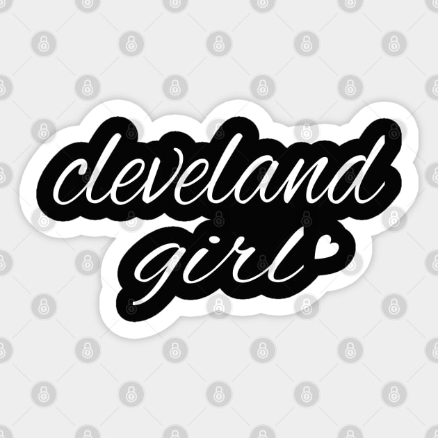 Girls Youth White Cleveland Indians Basic Heart T-Shirt