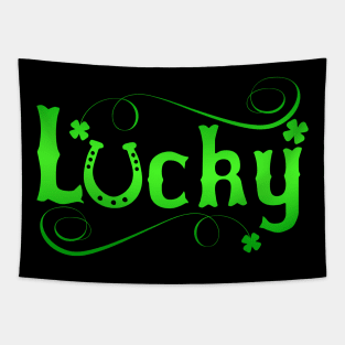 Lucky irish T Shirt Ireland Paddys Day Gift Tapestry