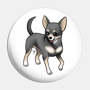 Dog - Chihuahua - Short Haired - Black and Tan Pin