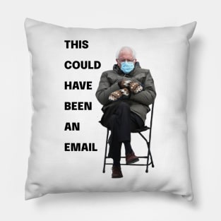 Bernie Sanders Mittens Inauguration Meme Pillow