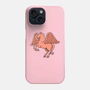 blind red pegasus with outstretched wings ready to fly Phone Case