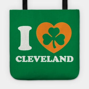 Cleveland St Patricks Day Irish Pride Shamrock Heart Tote