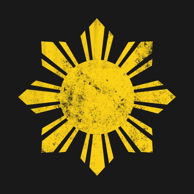 Gold Flag Philippines Sun by BANWA