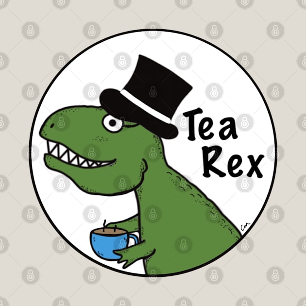 Tea loving T-Rex by Coconut Moe Illustrations