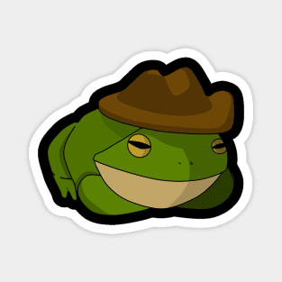 Cowboy Frog Magnet