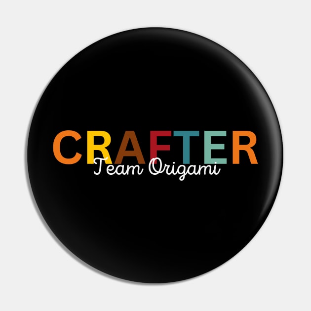 Crafter Team Origami Pin by Craft Tea Wonders