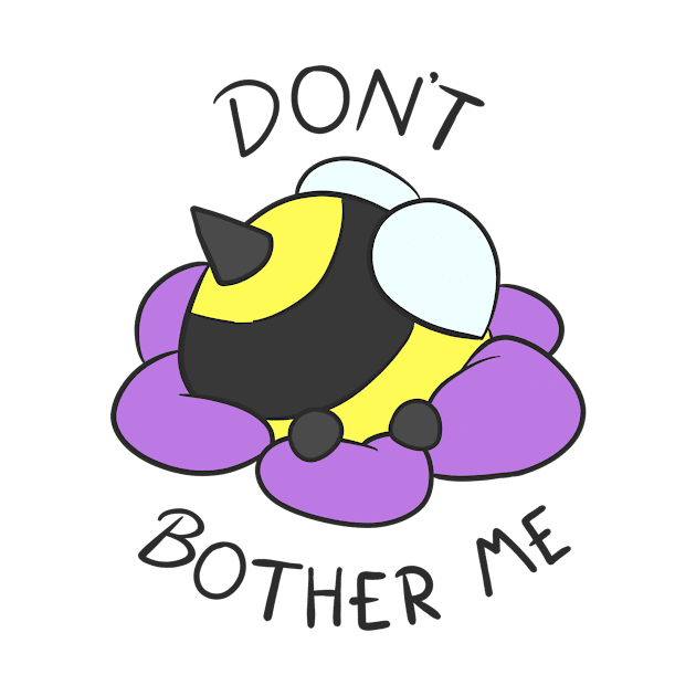 Don't bother me - Bee headfirst in flower by IcyBubblegum