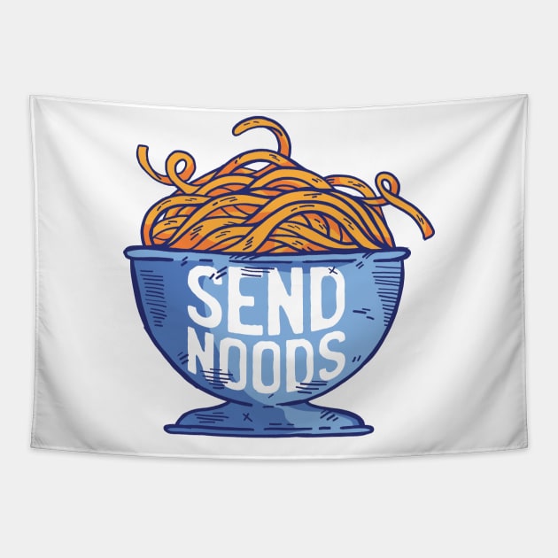 Send Noods Tapestry by madeinchorley