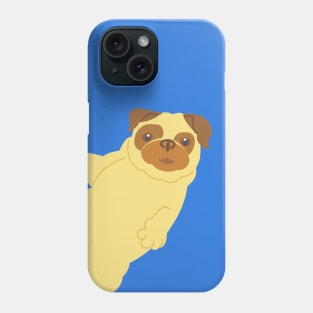 Adorable Pug Showing Their Belly Phone Case