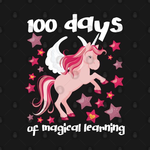 100th Day Of School Shirt Unicorn Magical Learning Tee Gift by jkshirts