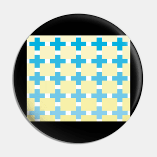 A mosaic in blue and beige colors Pin