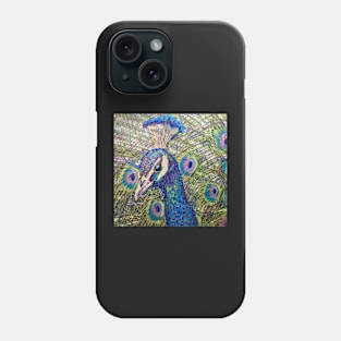 Bright Colourful Peacock Phone Case