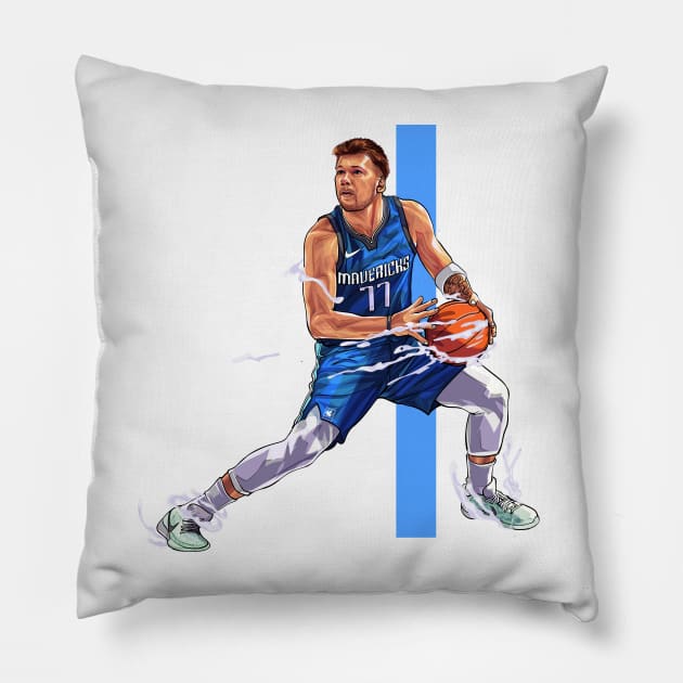 Luka Doncic Magic Pillow by Carlart1 🎨