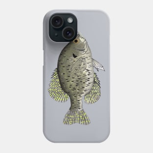 Black Crappie Phone Case