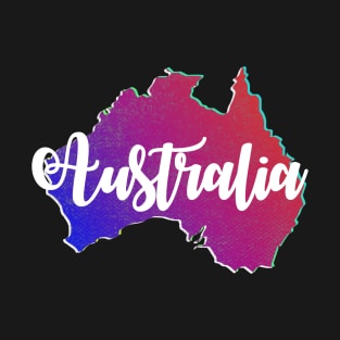Australian Map T-Shirt