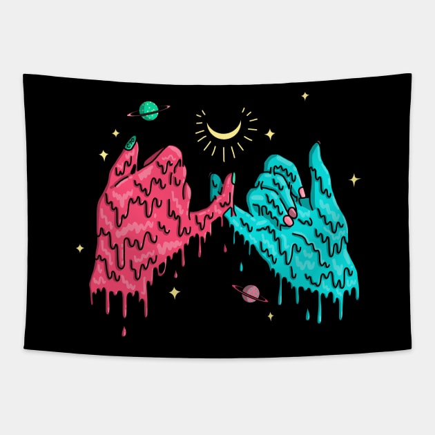 pinky promise Tapestry by Cabin7