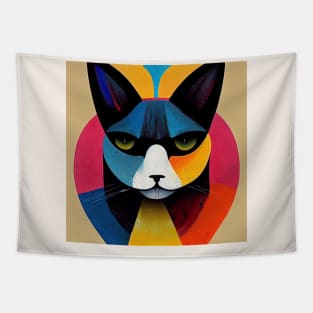 Abstract Cat Tapestry