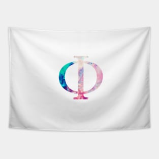 Rainbow Marble Phi Tapestry