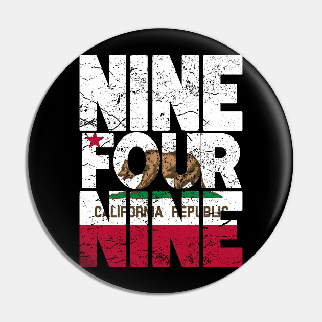California Area Code 949 California Republic Flag California Pin Teepublic