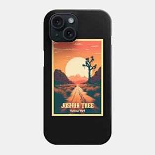 Joshua Tree National Park Travel Poster Phone Case