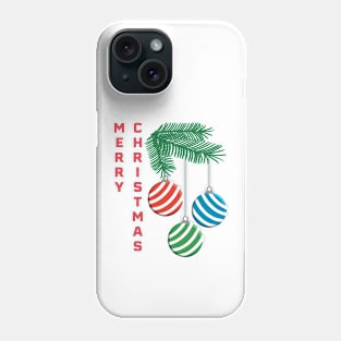 Merry Christmas branch with Christmas Ornaments Phone Case