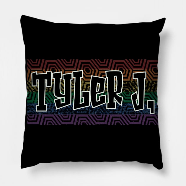 LGBTQ PATTERN AMERICA TYLER J Pillow by Zodiac BeMac