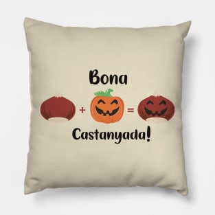 Bona Castanyada Catalán Halloween castañada Pillow