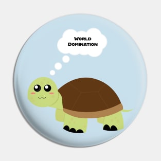 World Domination Tortoise Pin