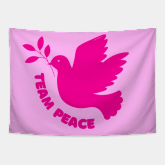 Team Peace Pink By Abby Anime(c) Tapestry by Abby Anime