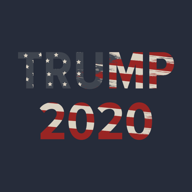 Trump 2020 American Flag by FalconArt