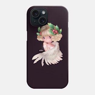 Christmas Holly Berry Angel Phone Case