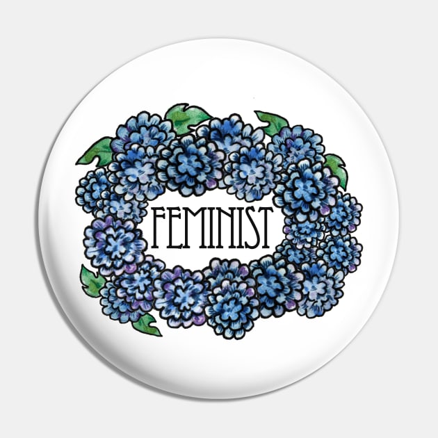 Feminist Pin by bubbsnugg