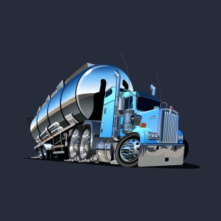 Cartoon semi tanker truck T-Shirt