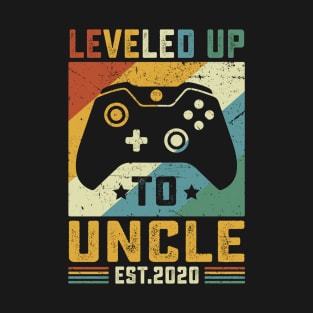 Vintage Leveled Up To Uncle Est.2020 T-Shirt