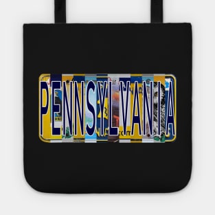 Pennsylvania License Plates Tote