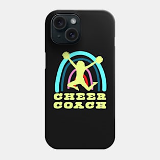 Cheer Coach with Boho Rainbow Phone Case