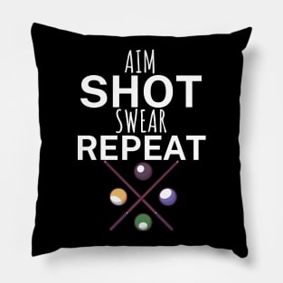 Aim shot swear repeat Pillow