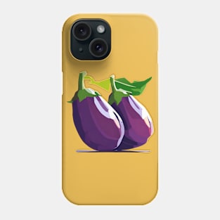 Eggplant Wpap Pop Art Phone Case