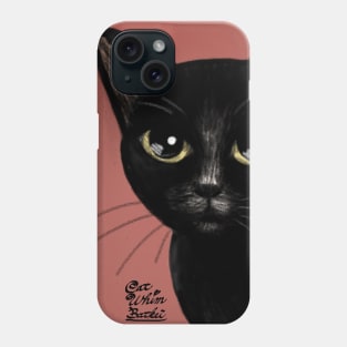 Black in red Phone Case