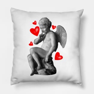 Eros or Cupid Angel of Love in Mythology Pillow