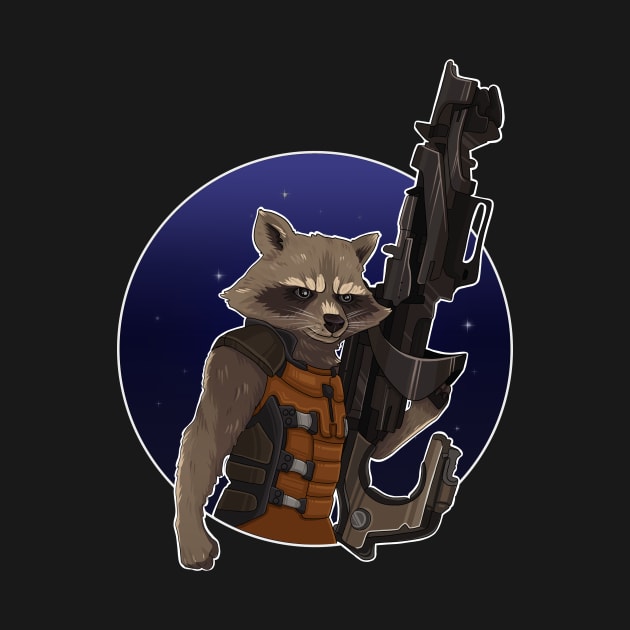 Rocket Racoon by Arnix