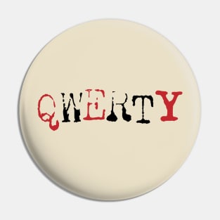 QWERTY (Black and Red) Pin