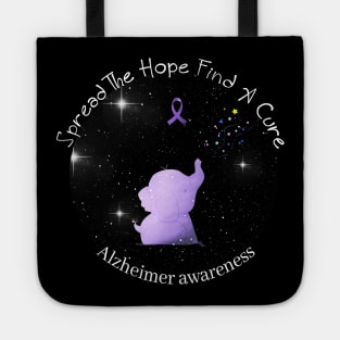 Alzheimer Awareness Spread The Hope Find A Cure Gift Tote