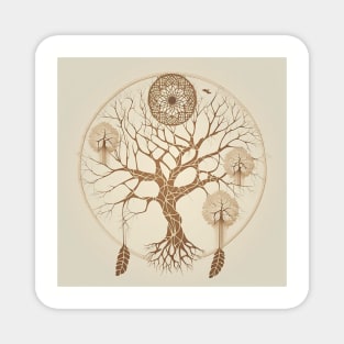 Dream Catcher Tree - Designs for a Green Future Magnet