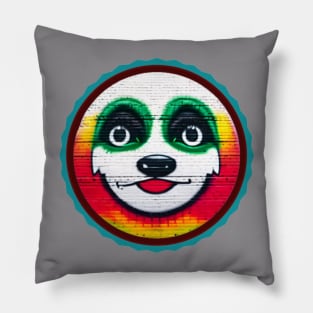 Colorful Animal Art Framed Face Pillow